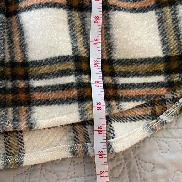 Bohme Flannel Shacket Shirt Jacket Button Down Oversized size Small - Picture 3 of 4